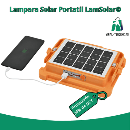 Reflector Solar  LamSolar® Portátil de 200W - Potencia y Luz Donde Quieras.