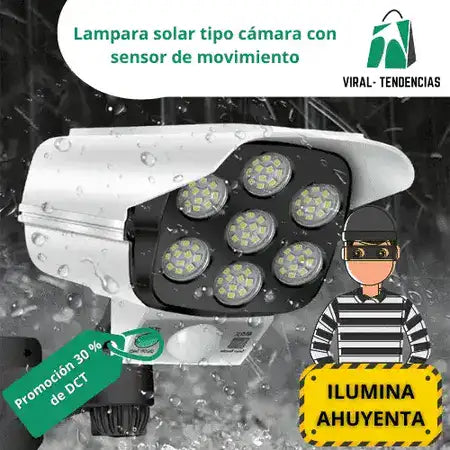 Lámpara Solar LED con Sensor de Movimiento ® CamSolar